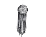 Hollow Round Moon Shape Tassel Dream Catcher Hanging Pendant Home Bedroom Decor- B