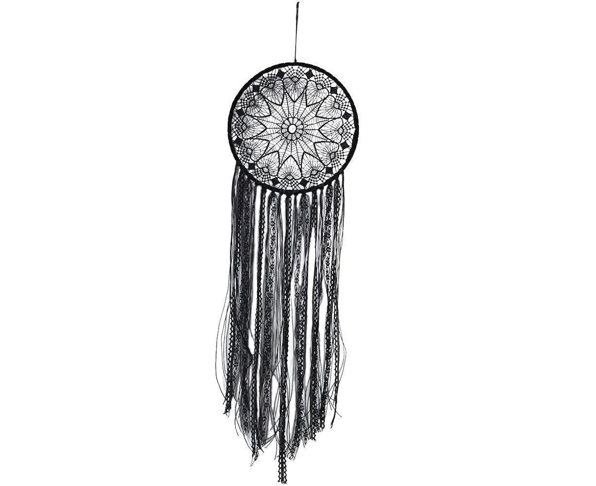 Hollow Round Moon Shape Tassel Dream Catcher Hanging Pendant Home Bedroom Decor- B