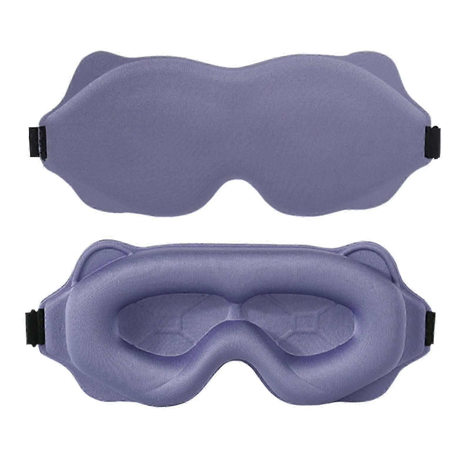 Washable Sleep Mask for Side Sleeping - Adjustable Strap, Breathable, Travel