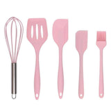 Silicone Kitchen Utensil Set - Non-Stick, Heat Resistant, 5-Piece