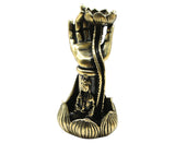 Lotus Shape Backflow Incense Burner Non-fading Brass Traditional Censer Burner for Table- L