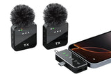 3 in 1 Microphone for iPhone/Android/Camera Mini Microphone ireless Lavalier Microphone for Record Interview Vlogs YouTube Tiktok
