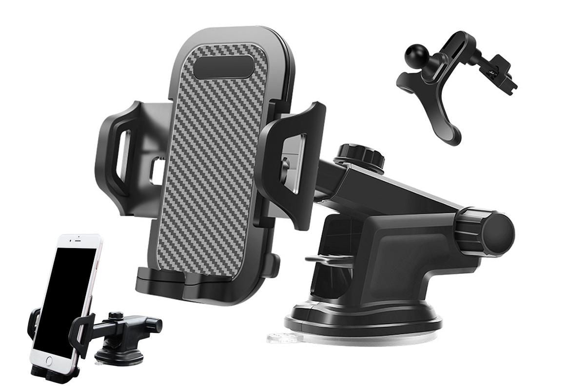 Universal Car Phone Holder Suction Mount Adjustable Dashboard Windscreen Stand