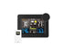 Wireless Weather Station Alarm Clock Thermometer Calendar with Outdoor Sensor - Black