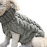 Pet Dog Sweater Pet Turtleneck Knitting Sweater Winter Warmer Clothes Pet Pullover Knitwear - Gray