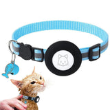 Reflective Cat Collar Compatible with Apple Airtag Adjustable Airtag Holder for Cat Dog Kitten Puppy