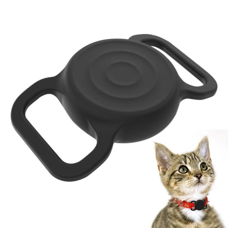 Dog Cat Collar Holder for Apple AirTag - Silicone Protective Case for AirTags