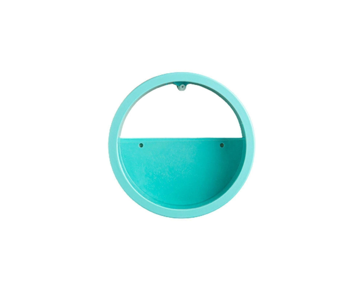 Succulent Planter Durable Decorative Leakproof Hanging Hydroponic Styles Pot for Balcony-Blue M