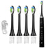 4Pcs Replacement Electric Toothbrush Heads Compatible with Philips Black