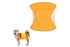 Washable Dog Diaper Water-resistant Puppy Nappy Belly Wrap for Male Dogs Reusable Dog Belly Bands Male Puppy Nappies Wrap Yellow - M