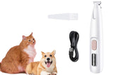 Dog Cat Paw Trimmer 18mm Widen Pet Hair Clipper Dog Clippers for Grooming With LED Light LED Display Rechargeable