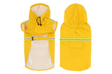 Pet Raincoat Outdoor Waterproof Dog Poncho for Small and Medium Dogs - Yellow