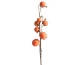 Artificial Flower 7/6 Heads Persimmon Branch Home Wedding Party Festival Decor