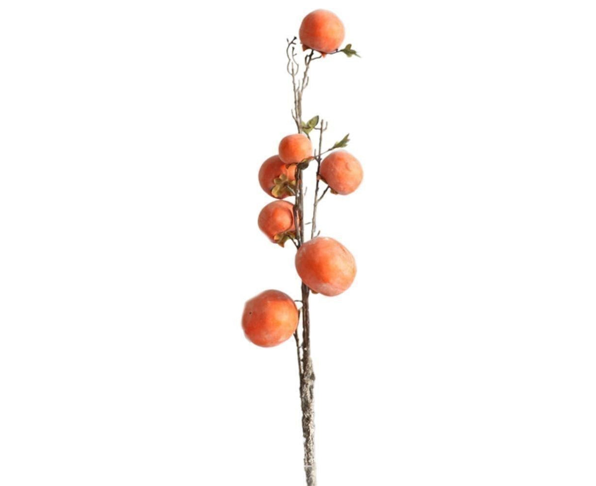 Artificial Flower 7/6 Heads Persimmon Branch Home Wedding Party Festival Decor