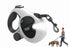5m Auto Retractable Dog Leash with LED Light Pet Walking Lead for Small Medium Large Dogs - M