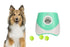 Dog Ball Launcher Thrower Automatic Tennis Fetch Throwing Machine with 3 Balls -Green