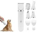4-in-1 Dog Clipper Dog Grooming Kit with 4 Blade Heads -White