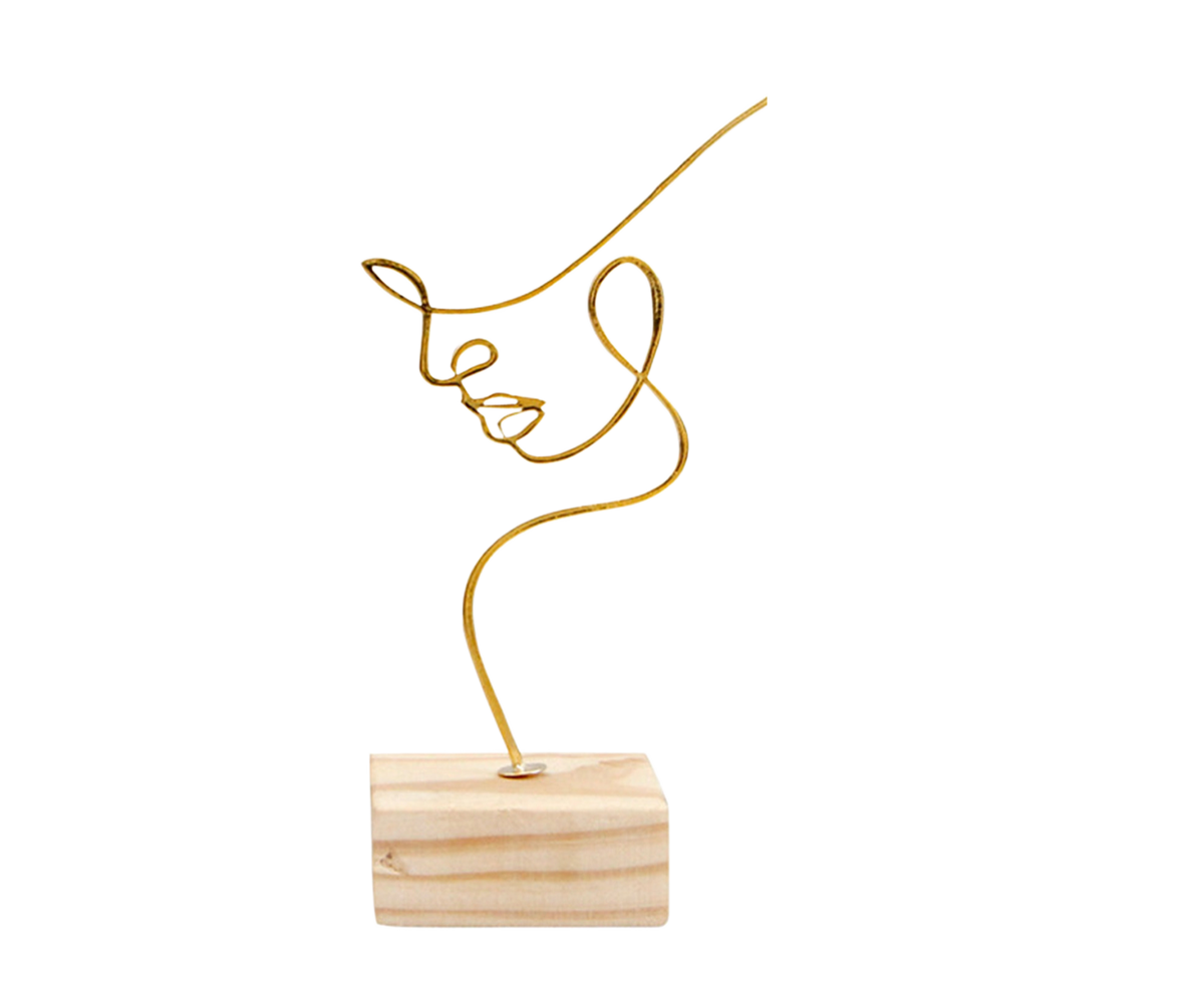 Artistic Sculpture for Home-Golden S