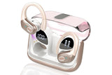 Wireless Bluetooth 5.4 Headphone Over Ear Bud IPX5 Waterproof Earphone for Sport Running - Rose Gold