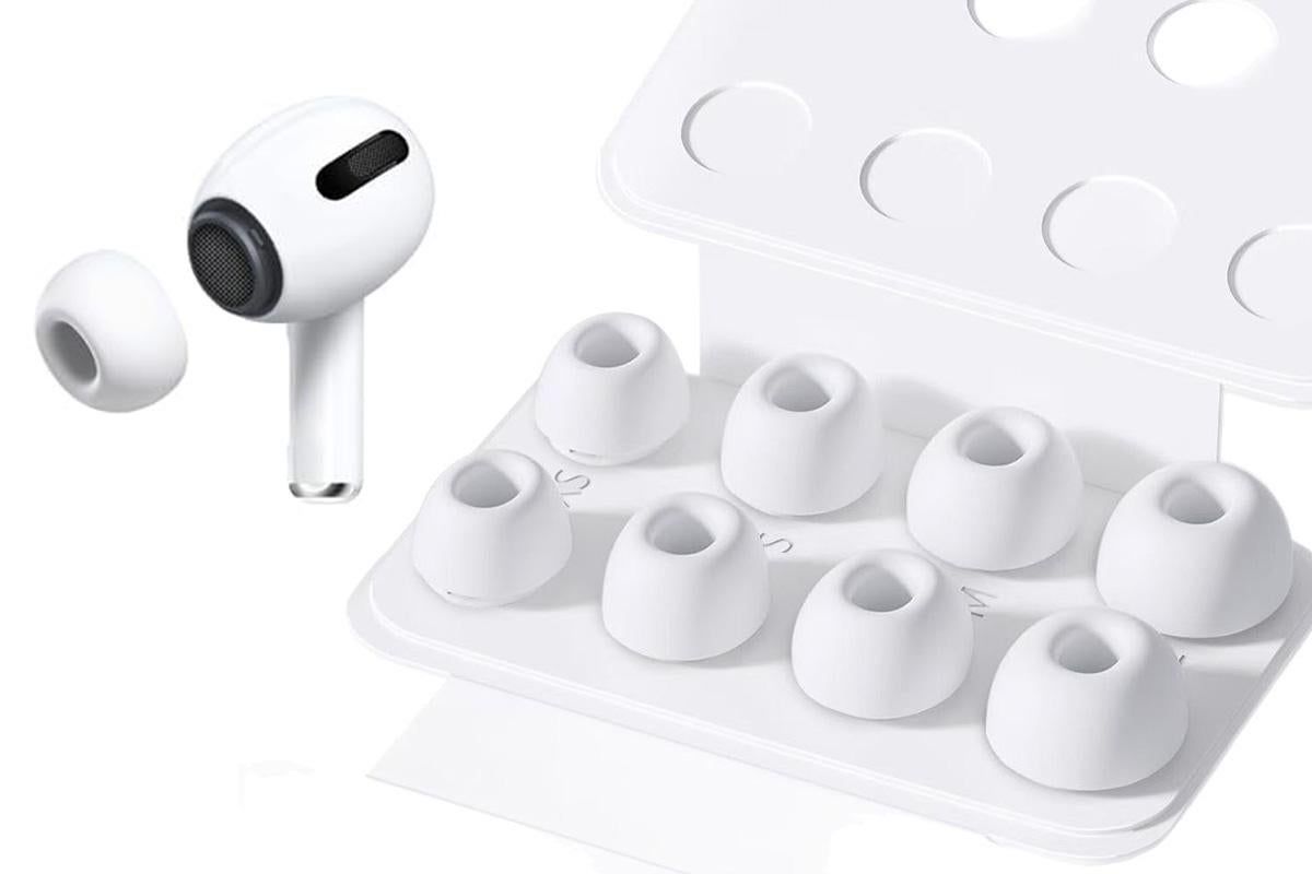 4 Pairs Replacement Ear Tips For AirPods Pro 2nd 1st Generation With Portable Storage Box