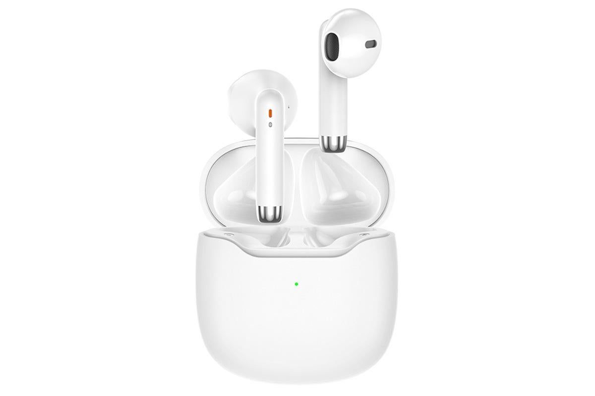 Wireless Earbuds Bluetooth 5.3 In-Ear Headphones with Noise Cancelling Mic IPX7 Waterproof Sports Earphones - White