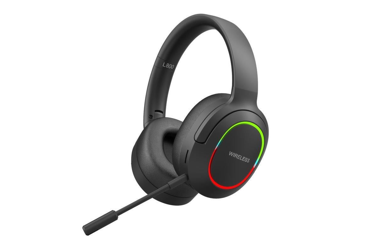 Wireless Gaming Headset Headphone with Microphone Volume - Black