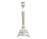 Glossy Candlestick Holder-Silver Short