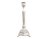 Glossy Candlestick Holder-Silver Short