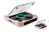 Portable CD Player Bluetooth 5.3 with HiFi Speakers Rechargeable Walkman Supports CD USB MP3 for Home - Pink
