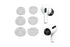 Replacement Ear Tips for AirPods Pro Memory Foam Ear Buds Anti-Slip Eartips with Portable Storage Box -Gray