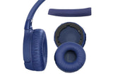 Ear Pads Cushion Cover Replacement Headband Replaceable Foam Headphone Cover for JBL Tune600BT T660NC T670NC Wireless Headphone Ear Pads Headphone Ear Pad Repair Parts -Blue