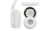 Ear Pads Cushion Cover Replacement Headband Replaceable Foam Headphone Cover for JBL Tune600BT T660NC T670NC Wireless Headphone Ear Pads Headphone Ear Pad Repair Parts -White