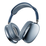 Wireless Bluetooth Over-Ear Headphones TWS Adjustable Earphones Headset Foldable Lightweight Headset for Home Office - Blue