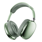 Wireless Bluetooth Over-Ear Headphones TWS Adjustable Earphones Headset Foldable Lightweight Headset for Home Office - Green