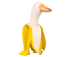 Duck Resin Statue Banana Duck Shape Unique Design Waterproof Duck Gardening Decoration for Outdoor