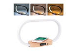 Bedside Lamp with Clock 10W Fast Wireless Charger USB Port Nightstand Touch Lamp