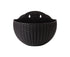 Flower Pot Exquisite Wall-mounted Plastic Wall Hanging Basket Flowerpot for Garden-Black