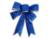 Fabric Xmas Bowknot-Blue