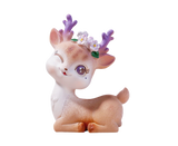 Cartoon Small Deer Resin Reindeer Craft Miniature Desktop Ornaments Car Decor- B