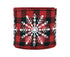 Imitation Flax Xmas Ribbon-Red Black 6cm