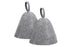 2-Pack Felt Sauna Hats - Quick Dry Bath Caps for Spa & Swimming (23x25cm)