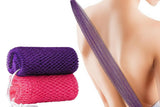 2PCS African Net Sponge Body Scrubber for Exfoliating and Bathing - Purple & Pink