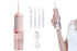 Cordless Portable Electric Water Flosser Teeth Cleaner Floss Irrigator With 4 Jet Tips - Pink
