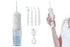 Cordless Portable Electric Water Flosser Teeth Cleaner Floss Irrigator With 4 Jet Tips - White