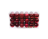 Shatterproof Xmas Ball-Wine Red