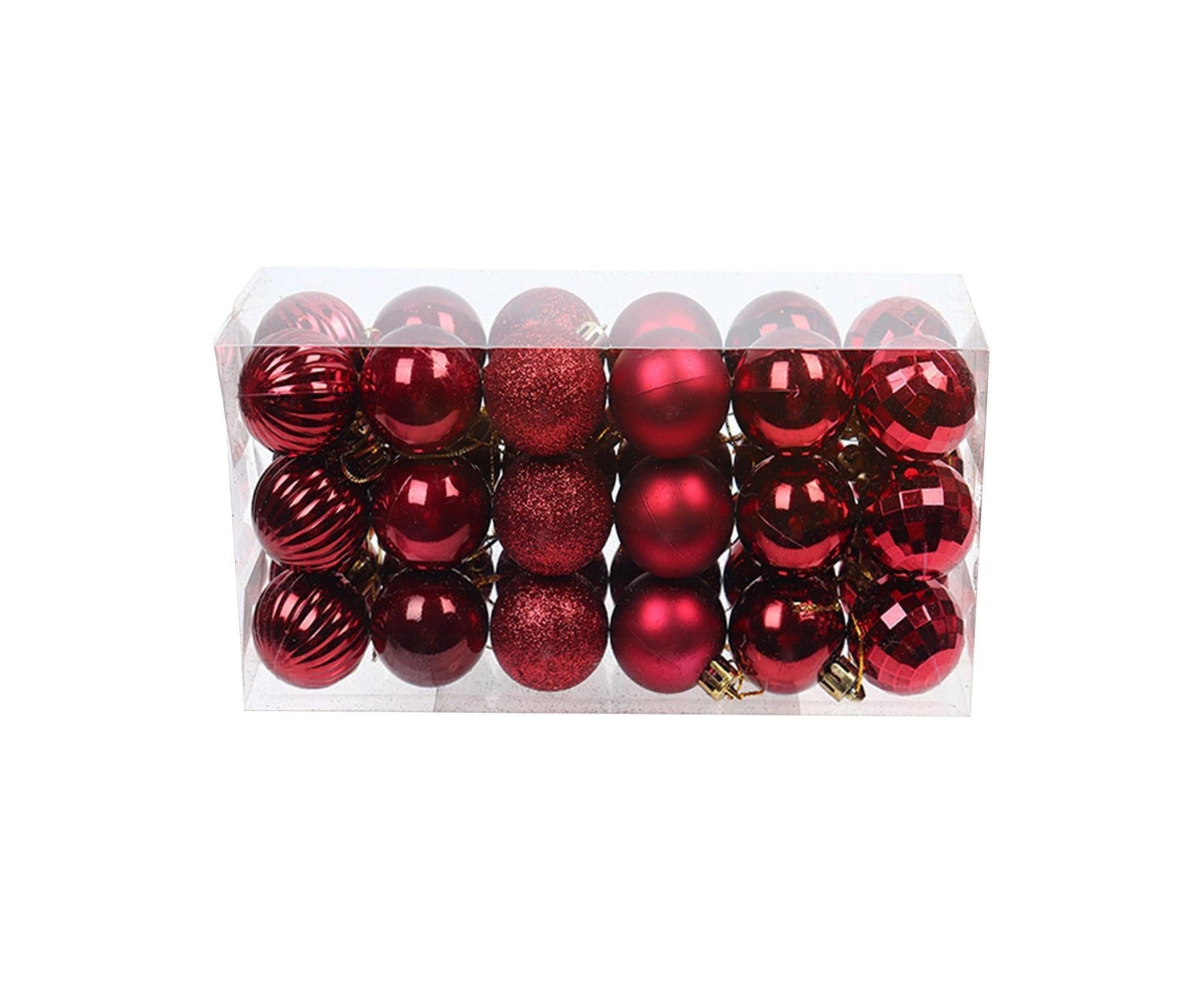 Shatterproof Xmas Ball-Wine Red