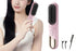 Portable Cordless Heated Straightening Brush for Travel Cordless Hair Straightener Brush Comb Straightener for Women -Pink