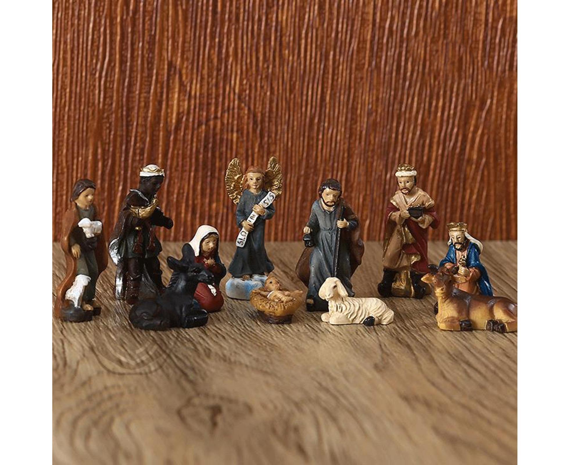 Jesus Figurine Set-Multicolor