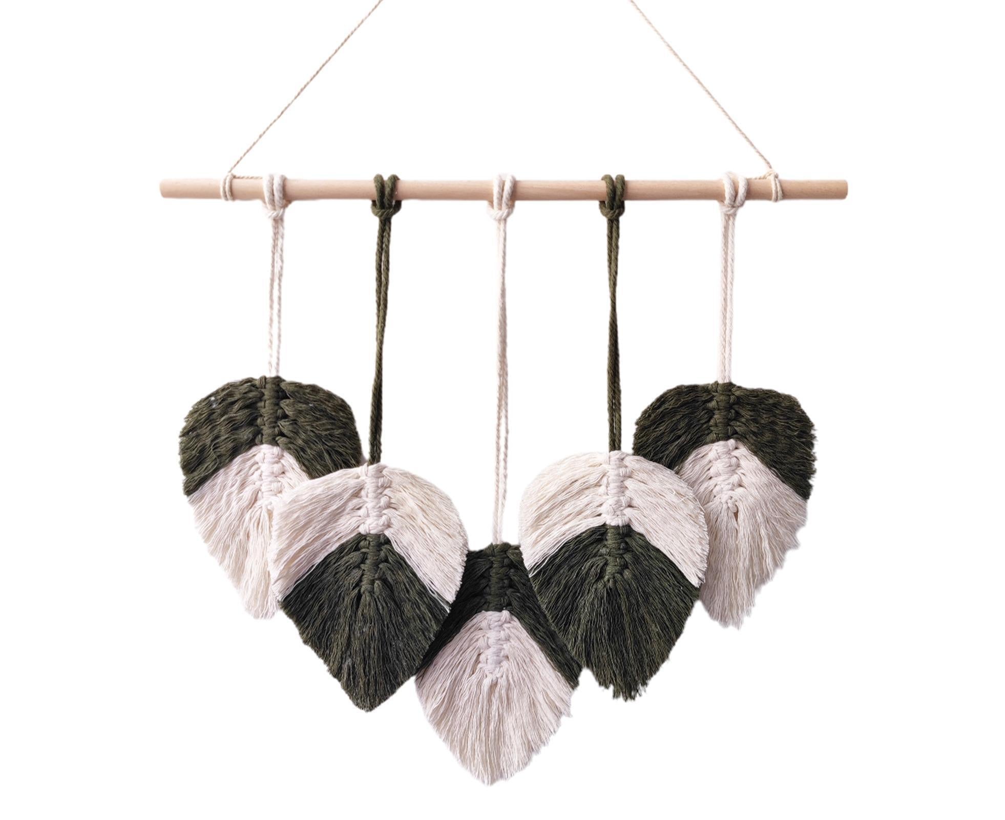 Bohemia Macrame Wall Hanging-Atrovirens
