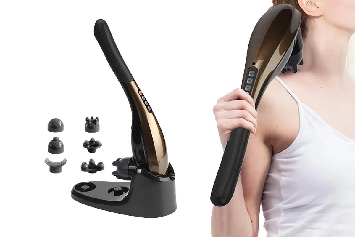Rechargeable Hand Held Deep Tissue Massager for Muscles